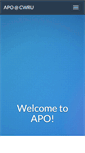 Mobile Screenshot of apo.case.edu
