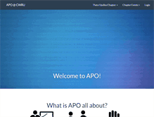 Tablet Screenshot of apo.case.edu