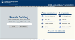 Desktop Screenshot of catalog.case.edu