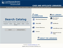 Tablet Screenshot of catalog.case.edu