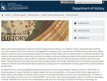 Tablet Screenshot of history.case.edu