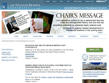 Tablet Screenshot of pharmacology.case.edu