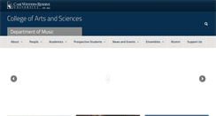 Desktop Screenshot of music.case.edu