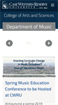 Mobile Screenshot of music.case.edu