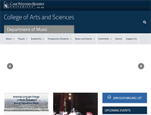 Tablet Screenshot of music.case.edu